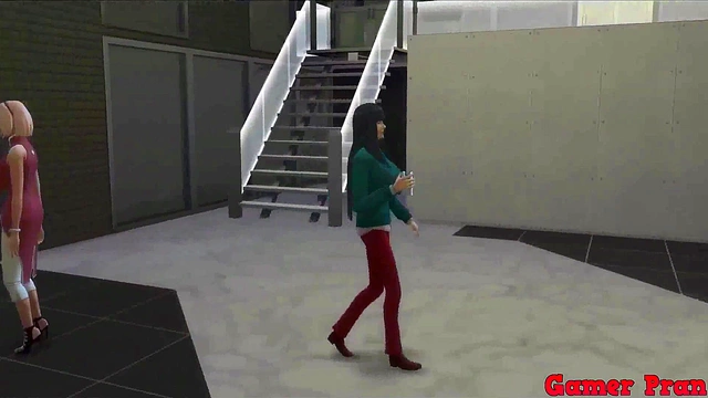 Stepmom Hinata Sucks Dick & Gets Fucked Hard While Breasts Bounce Wildly