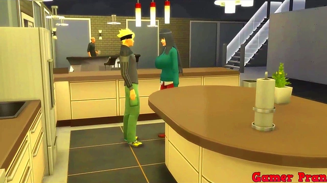 Stepmom Hinata Sucks Dick & Gets Fucked Hard While Breasts Bounce Wildly