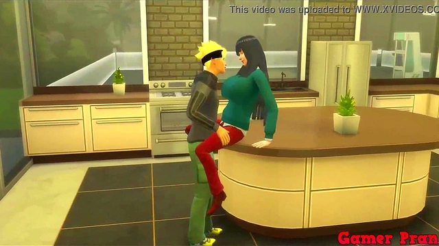 Stepmom Hinata Sucks Dick & Gets Fucked Hard While Breasts Bounce Wildly