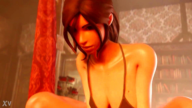 Lara Croft Takes a Morning Ride in 3D Tomb Raider VR Porn Adventure