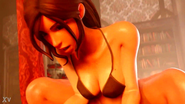 Lara Croft Takes a Morning Ride in 3D Tomb Raider VR Porn Adventure
