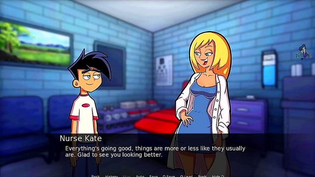 Sexy Blonde Milf Nurse Seduces Danny Phantom in Amity Park Hentai Adventure