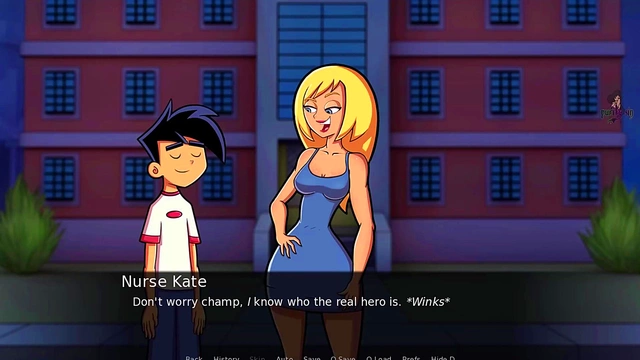 Sexy Blonde Milf Nurse Seduces Danny Phantom in Amity Park Hentai Adventure