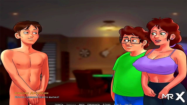 Lost at Strip Cards – Summertime Saga Anime Girl Gives Uncensored Blowjob