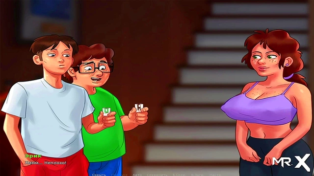 Lost at Strip Cards – Summertime Saga Anime Girl Gives Uncensored Blowjob