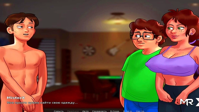 Lost at Strip Cards – Summertime Saga Anime Girl Gives Uncensored Blowjob