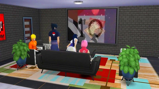 Hinata & Sakura Swap Wives for Hot Naruto Hentai Anal Sex by the Pool