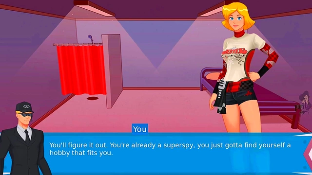 Blonde & Redhead Totally Spies Girls Train With Monster Girl In Anime Porn Game