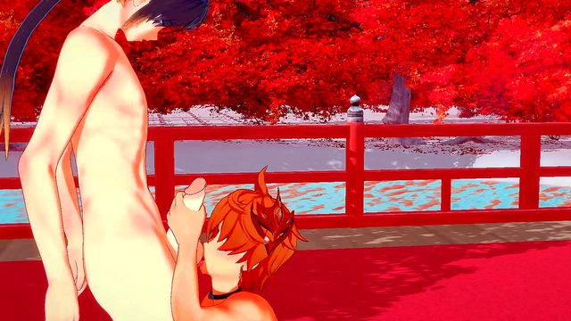 Tartaglia & Zhongli Engage in Hot Genshin Impact Yaoi 3D Action with Doggy Style Creampie