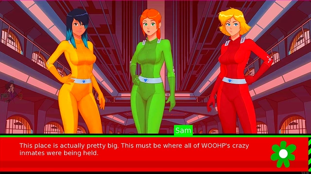 Sexy Blonde Villain Gives Intense Blowjob to Anime Hero in Totally Spies Hentai