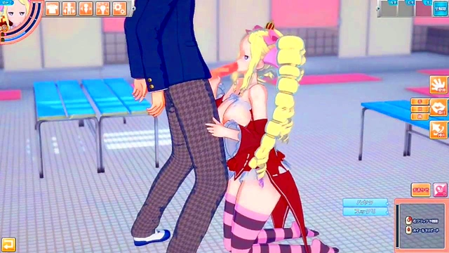 Big-Busted Beatrice Rubs Tits & Sucks Dick in Re-Zero 3D Hentai Sex Scene