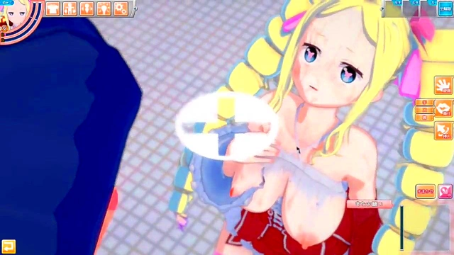 Big-Busted Beatrice Rubs Tits & Sucks Dick in Re-Zero 3D Hentai Sex Scene