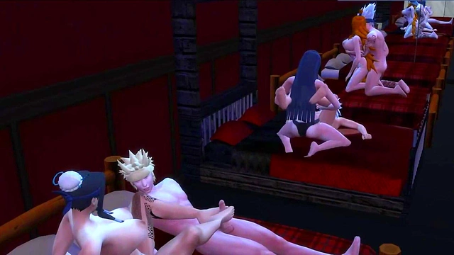 Hinata Cheats With Naruto's Friends in steamy Anime Orgy Adventure