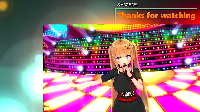 Big-Breasted Himena from Eroge Koikatu! Tit Fucks & Hand Job Orgasm Feast