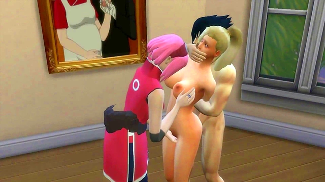 Sakura & Ino Get Fucked Hard By Sasuke in Steamy Naruto Hentai Anal Scene