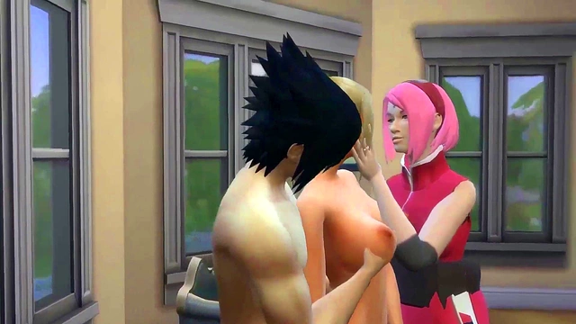 Sakura & Ino Get Fucked Hard By Sasuke in Steamy Naruto Hentai Anal Scene