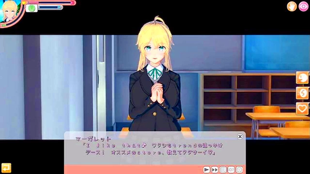 Cute Blonde Margaret Chan Rubs Huge Tits for 3D Hentai BJ & Handjob Bliss