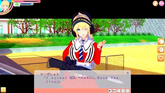 Cute Blonde Margaret Chan Rubs Huge Tits for 3D Hentai BJ & Handjob Bliss