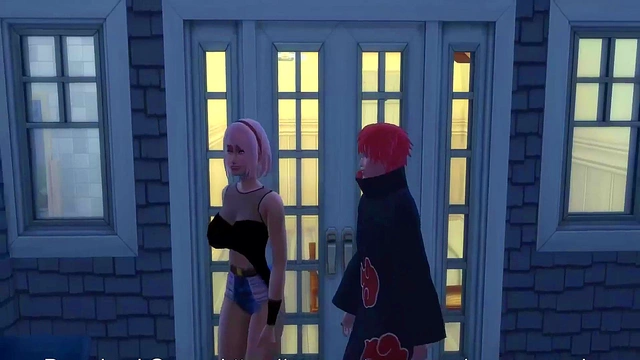 Sakura Tempts Sasori for Steamy Outdoor Sex in Naruto Anime Adventure