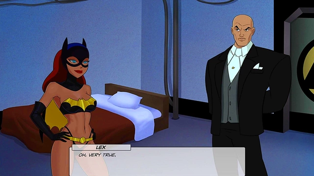 Sexy College Batwoman Seduces Lex Luthor for Big Dick Anal & Facial Cumshot