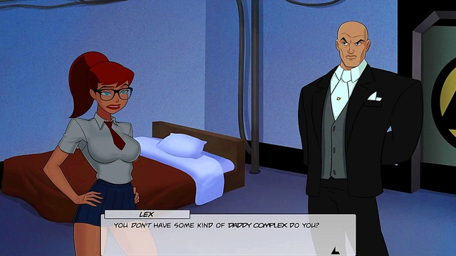 Sexy College Batwoman Seduces Lex Luthor for Big Dick Anal & Facial Cumshot