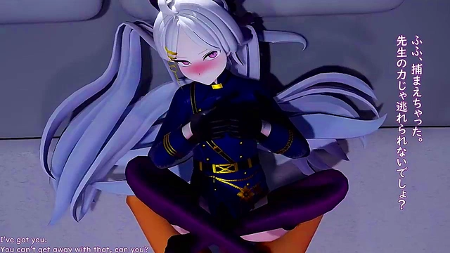 Horny Nemea Game Babe Gets Her Massive Tits Played With By Anime Guys