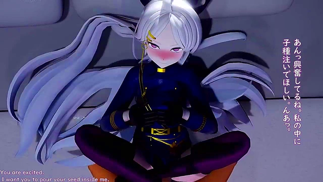 Horny Nemea Game Babe Gets Her Massive Tits Played With By Anime Guys