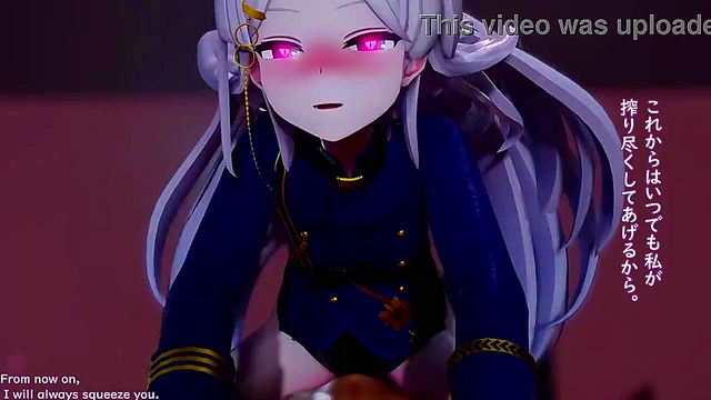 Horny Nemea Game Babe Gets Her Massive Tits Played With By Anime Guys