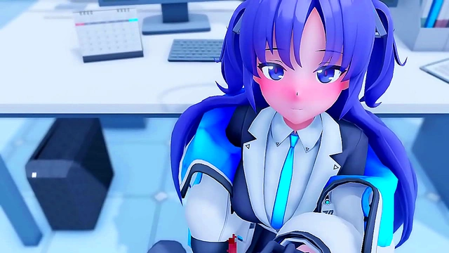 Schoolgirl's Secret Life Blowjob & Anal Action at Her First Job Performance