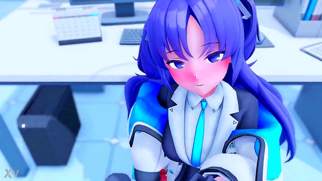 Schoolgirl's Secret Life Blowjob & Anal Action at Her First Job Performance