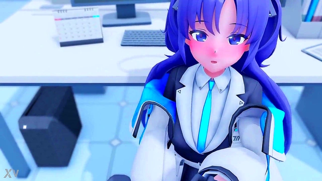 Schoolgirl's Secret Life Blowjob & Anal Action at Her First Job Performance