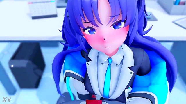 Schoolgirl's Secret Life Blowjob & Anal Action at Her First Job Performance