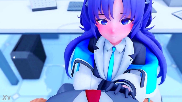 Schoolgirl's Secret Life Blowjob & Anal Action at Her First Job Performance