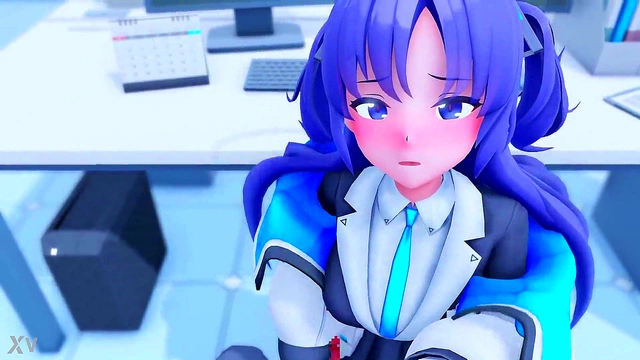 Schoolgirl's Secret Life Blowjob & Anal Action at Her First Job Performance