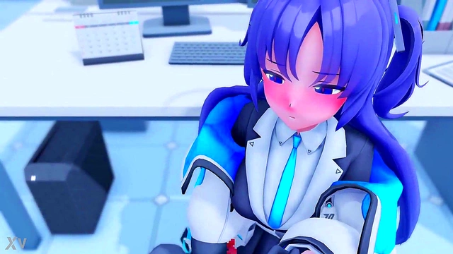 Schoolgirl's Secret Life Blowjob & Anal Action at Her First Job Performance