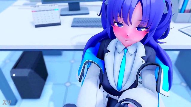 Schoolgirl's Secret Life Blowjob & Anal Action at Her First Job Performance