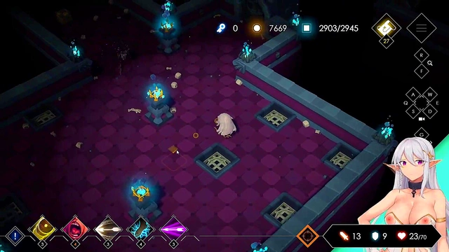 Konosubas Demon-Girl Aqua Fucks Big-Cock in Sexy Outfits for Giant-Tit Orgasmic Fun