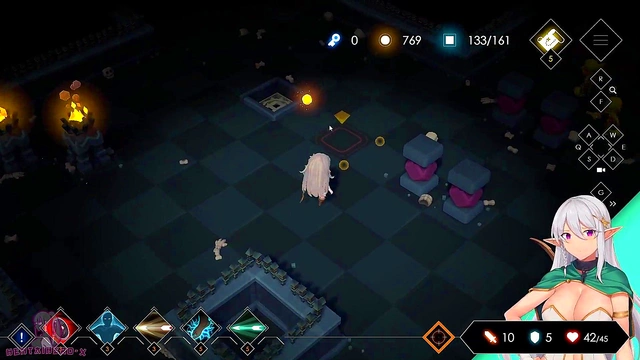 Konosubas Demon-Girl Aqua Fucks Big-Cock in Sexy Outfits for Giant-Tit Orgasmic Fun