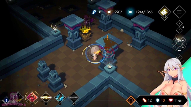 Konosubas Demon-Girl Aqua Fucks Big-Cock in Sexy Outfits for Giant-Tit Orgasmic Fun