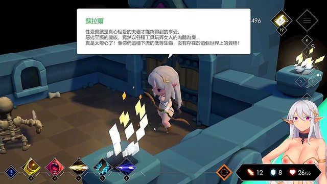 Konosubas Demon-Girl Aqua Fucks Big-Cock in Sexy Outfits for Giant-Tit Orgasmic Fun