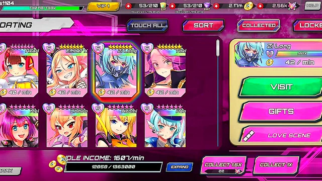 Frenzie V-Tuber Anime Lesbians Engage Big Boobed Sex Fantasies Together