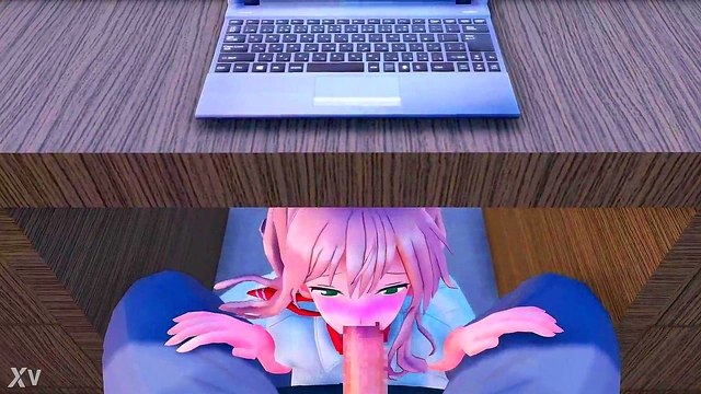 Cute Anime Babe Nino Nakano Gets Fucked Hard for Orgasmic Help in Class