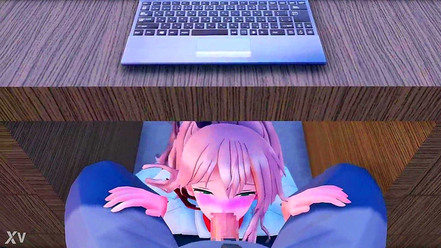 Cute Anime Babe Nino Nakano Gets Fucked Hard for Orgasmic Help in Class