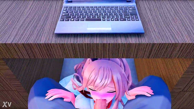 Cute Anime Babe Nino Nakano Gets Fucked Hard for Orgasmic Help in Class