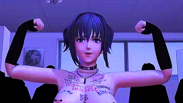 Horny 3D Anime Babe Sucks Dick Hard for Orgasmic Climax in Evergreen Harbor Game Scene