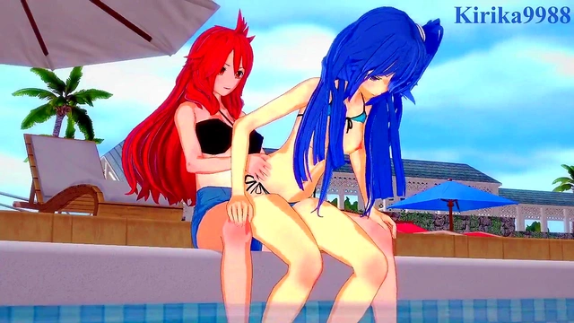 Dark-skinned Anime Babe Masturbates Big Boobs for Hilarious Fap Time Fun