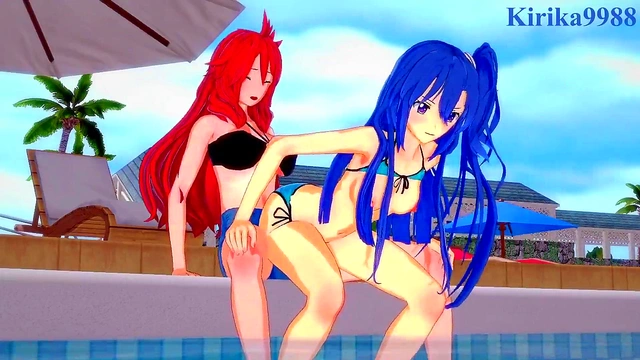 Dark-skinned Anime Babe Masturbates Big Boobs for Hilarious Fap Time Fun