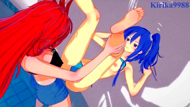 Dark-skinned Anime Babe Masturbates Big Boobs for Hilarious Fap Time Fun