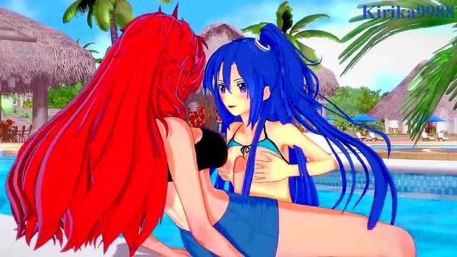 Dark-skinned Anime Babe Masturbates Big Boobs for Hilarious Fap Time Fun