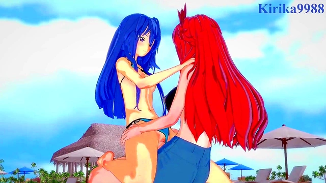 Dark-skinned Anime Babe Masturbates Big Boobs for Hilarious Fap Time Fun